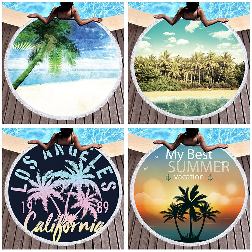 Boho Style Round Beach Towel